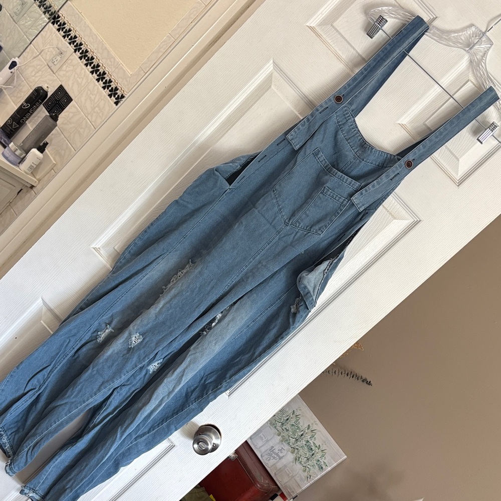 Blue Denim Overalls